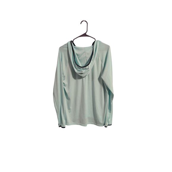 Under Armour HeatGear Hoodie – Teal w/ Blue Trim - Picture 2 of 2